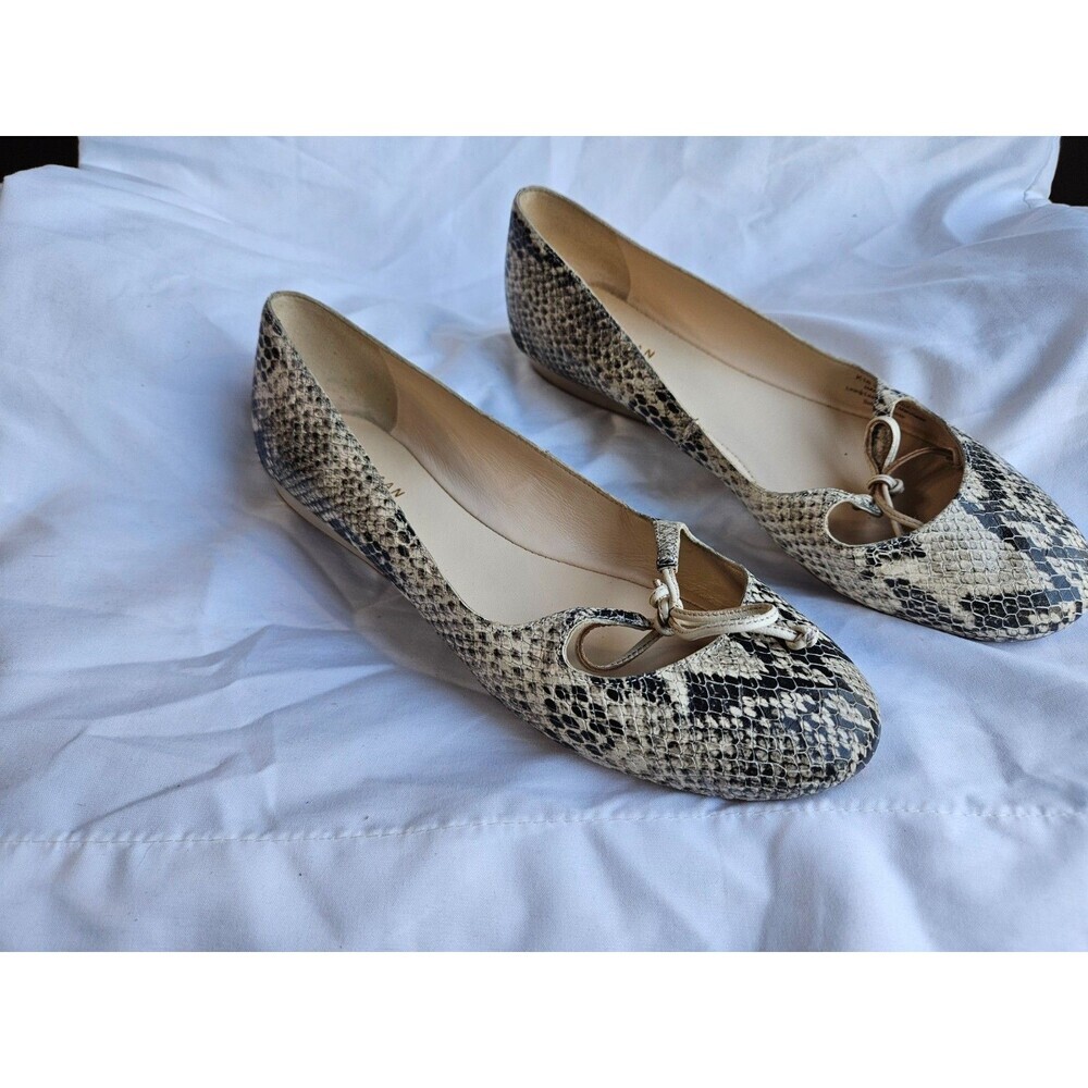 Cole Haan Shoes Women 7 B Leather Snake Roccia Faris Ballet Flats Mary Jane